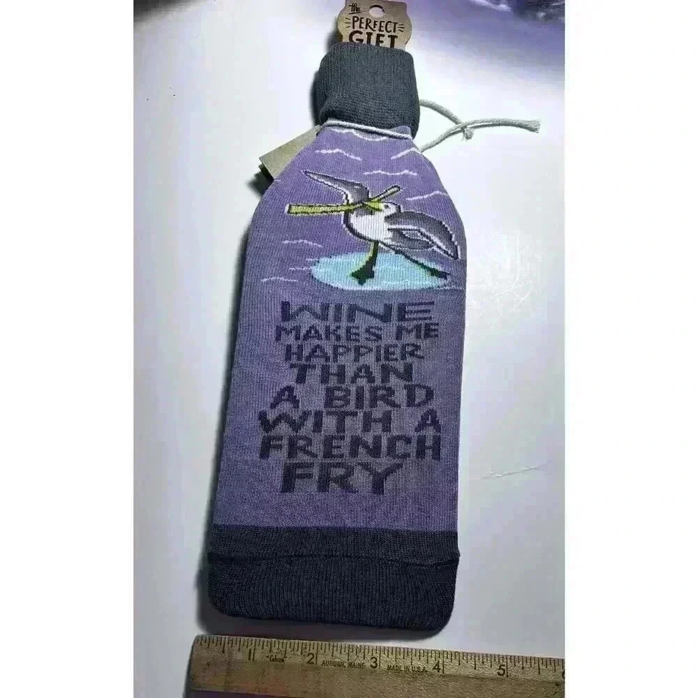 Wine Bottle Sock Bag Cover Primitives by Kathy - 